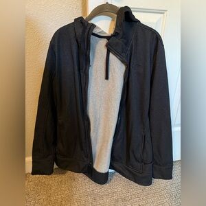 The North Face women’s Black Zip-Up Fleece-Lined Sweater Jacket